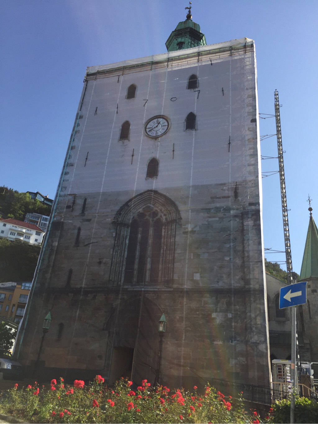 Picture Bergen Cathedral renovation september 2016
