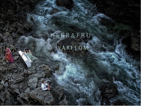 Picture single Vårflom Herr&Fru Mr&Mrs cinematic folkfusion piano in waterfall music etphotography